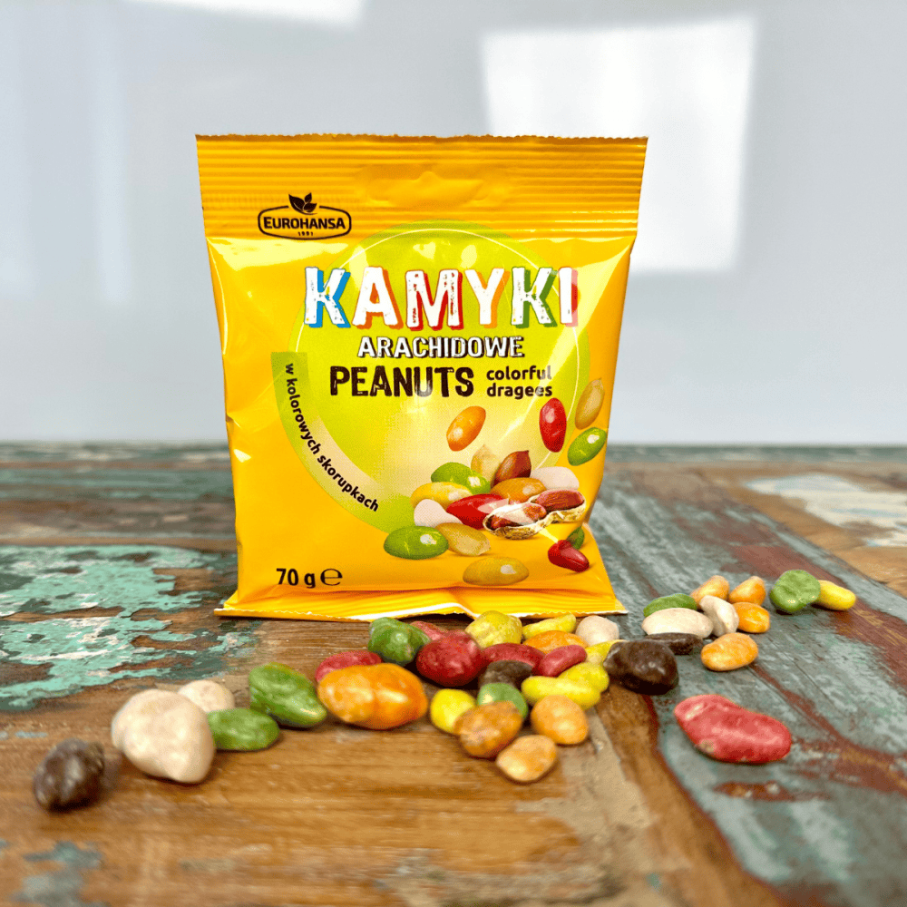 Kamyki Arachidowe - Eurohansa // 70g (Erdnüsse mit buntem Zuckerguss)