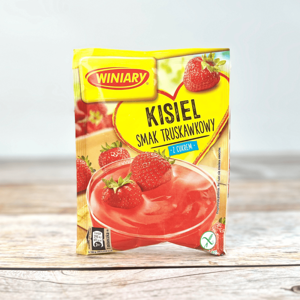 Kisiel Erdbeer-Geschmack truskawkowy 77g von Winiary – Polnischer Fruchtpudding