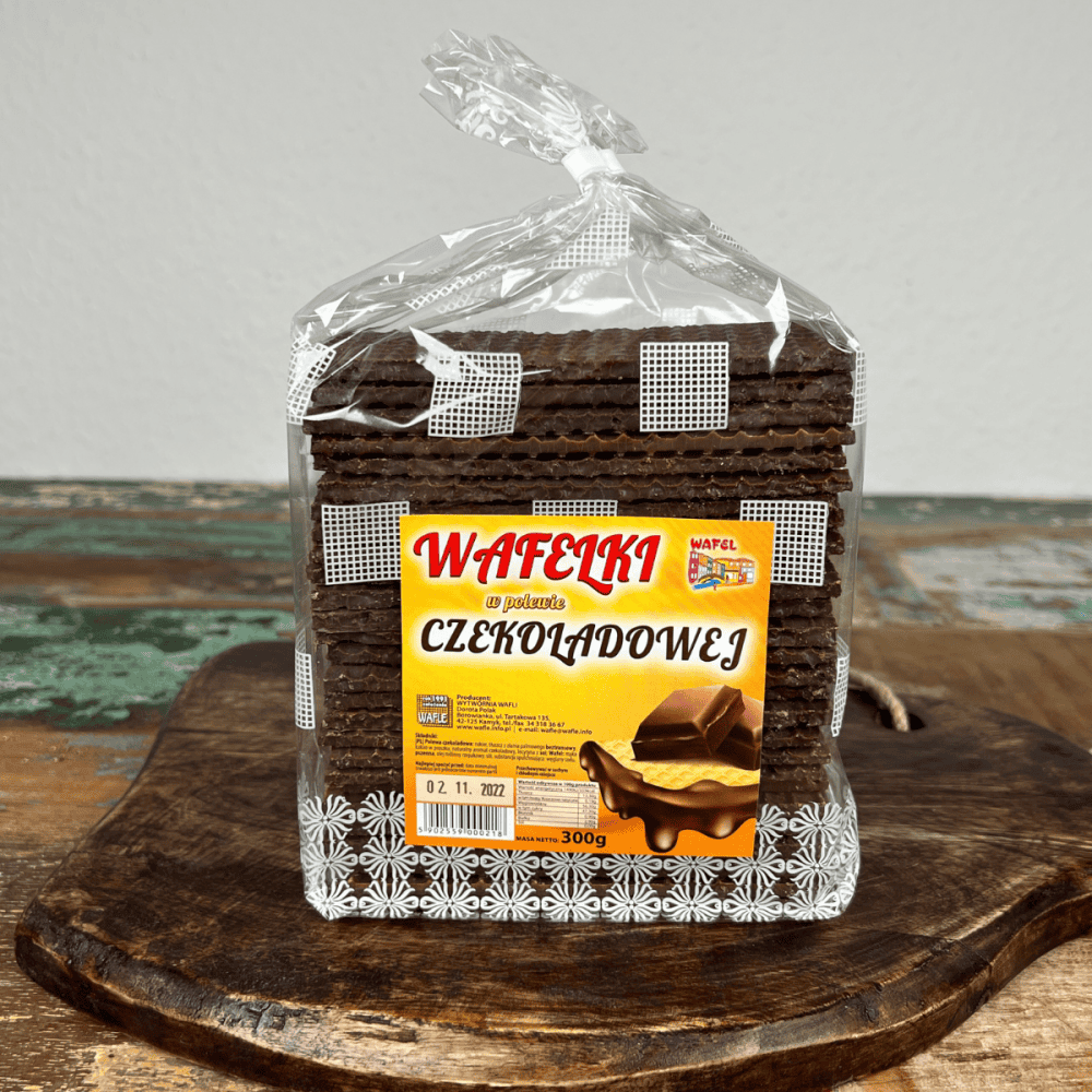 Waffeln mit Schokoladenüberzug // Wafelki w polewie czekoladowej 300g
