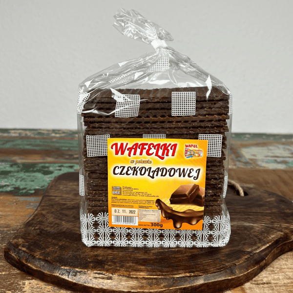 Waffeln mit Schokoladenüberzug // Wafelki w polewie czekoladowej 300g