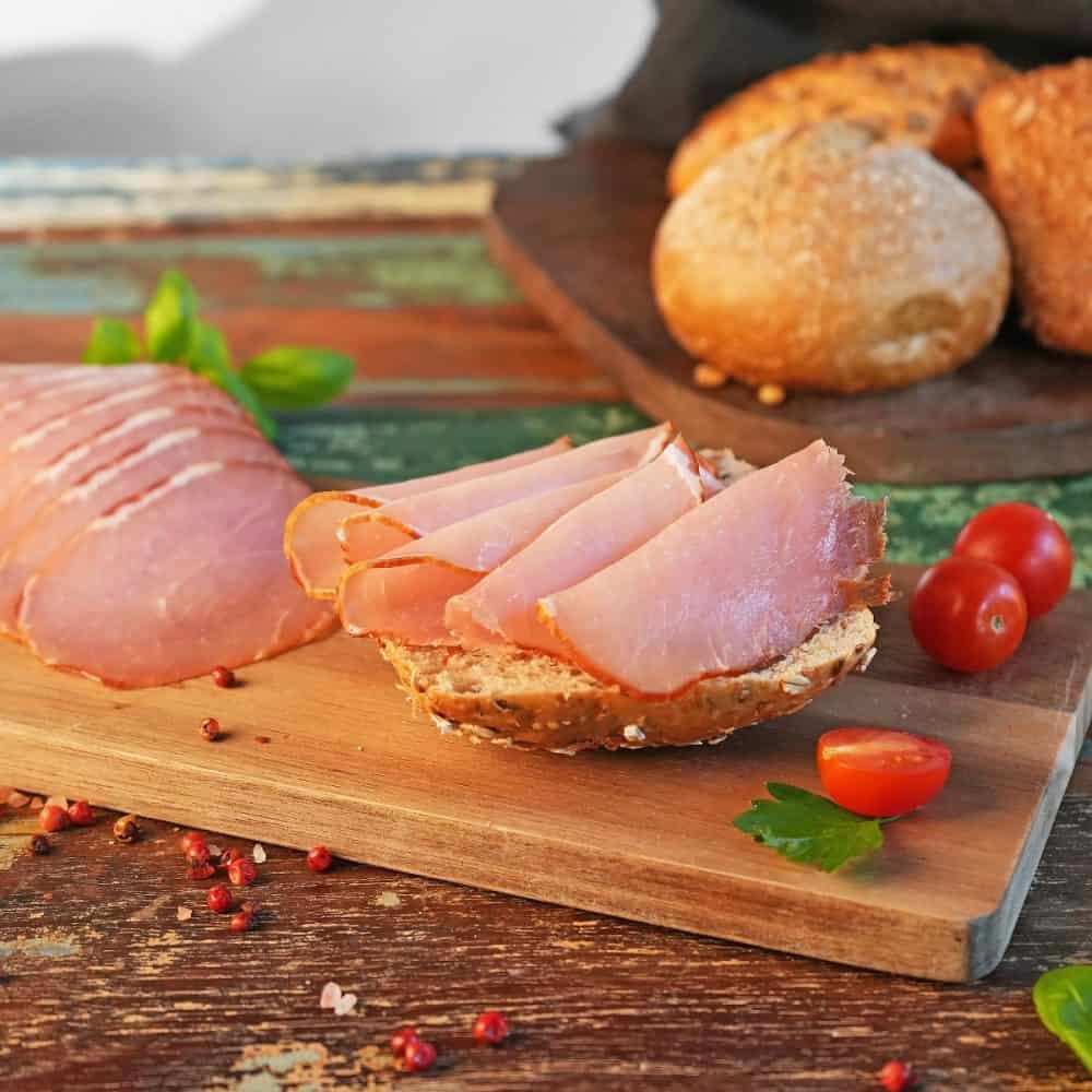 Lachsschinken Aufschnitt (ca.150g)