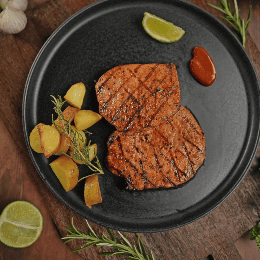 Schweinerückensteak (eingelegt) 2 Stück = 260g