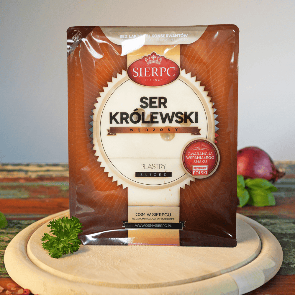 Schnittkäse geräuchert 150g / Ser Krolewski wedzony Aufschnitt