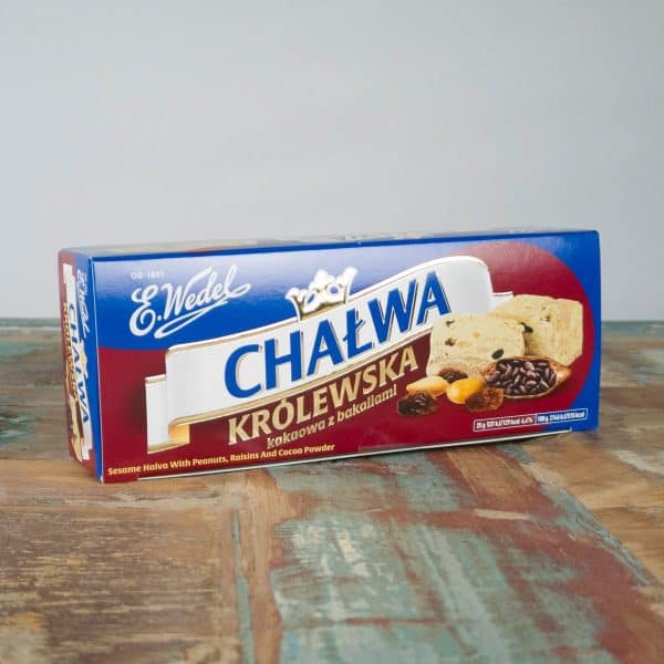 Chalwa Krolewska Kakao mit Nüssen und Rosinen 250g – E. Wedel