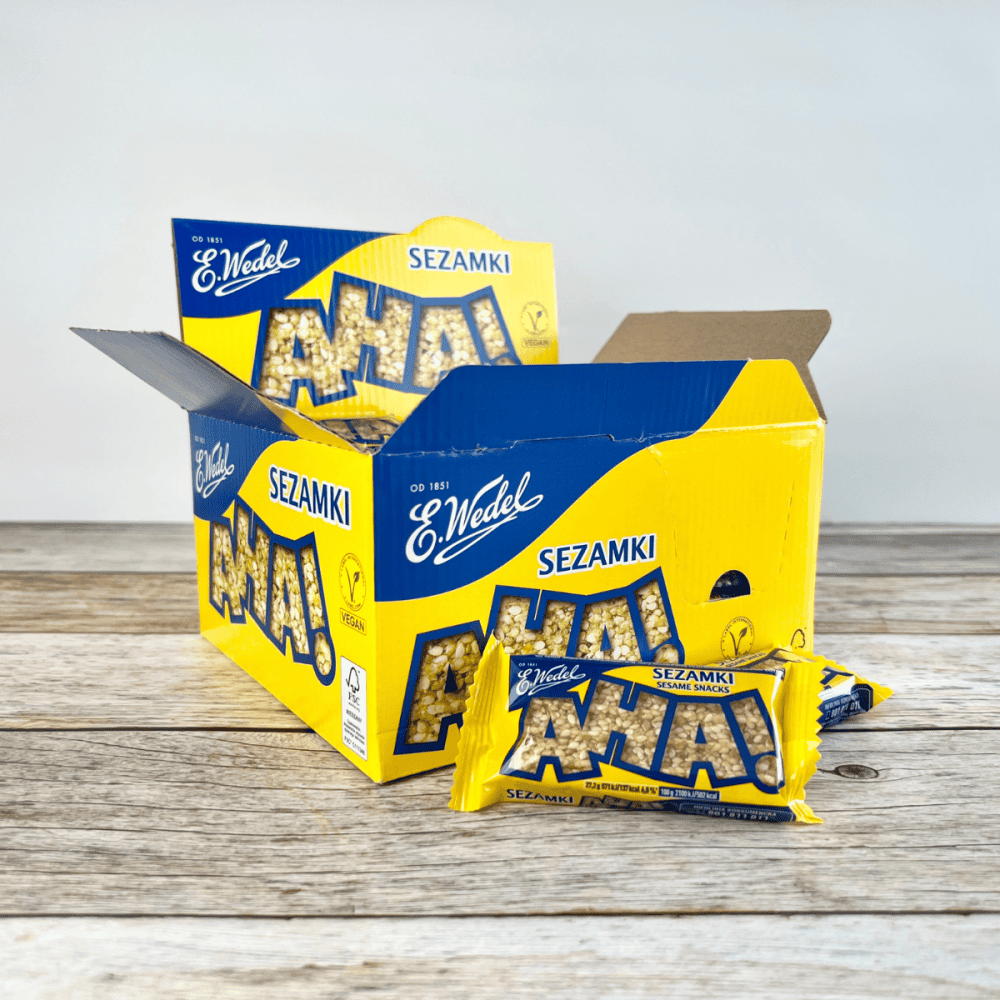 Sezamki Aha Packung (40 x 27,2g) – E. Wedel