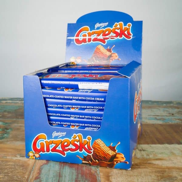 Grzeski Packung: Waffel mit Schokolade 36 x 36g = 1,296kg – Goplana