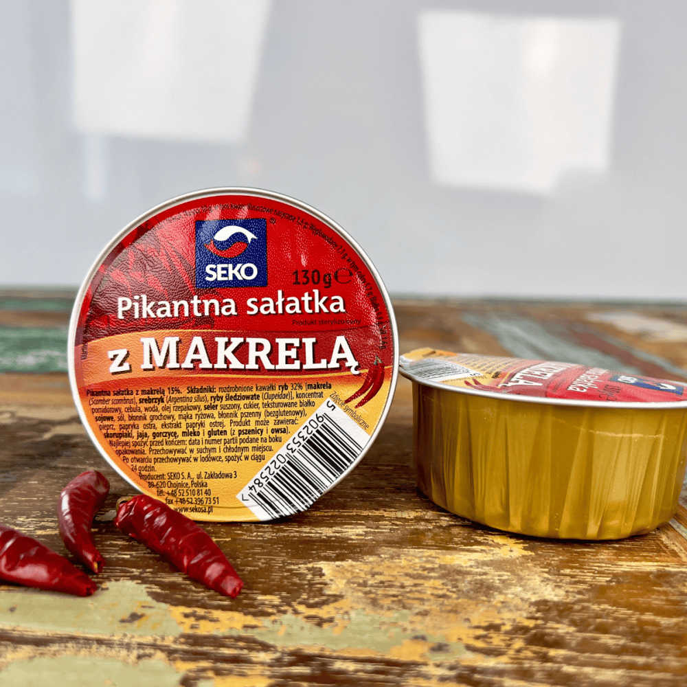 Pikantna sałatka z makrelą (Makrelensalat) 130g - Seko