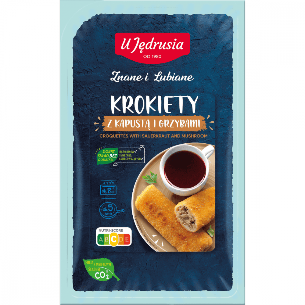 Kroketten mit Sauerkraut und Pilzen