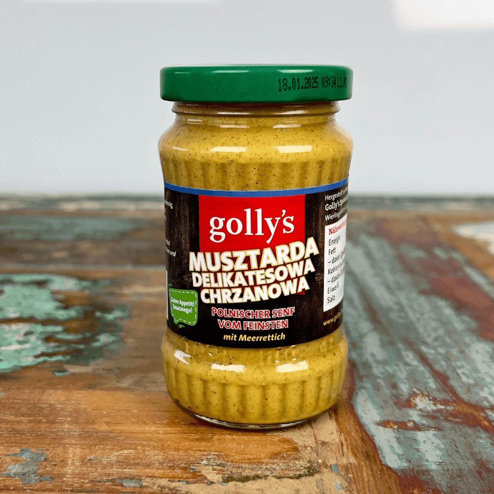 Senf mit Meerrettich (Musztarda Delikatesowa Chrzanowa) – golly's