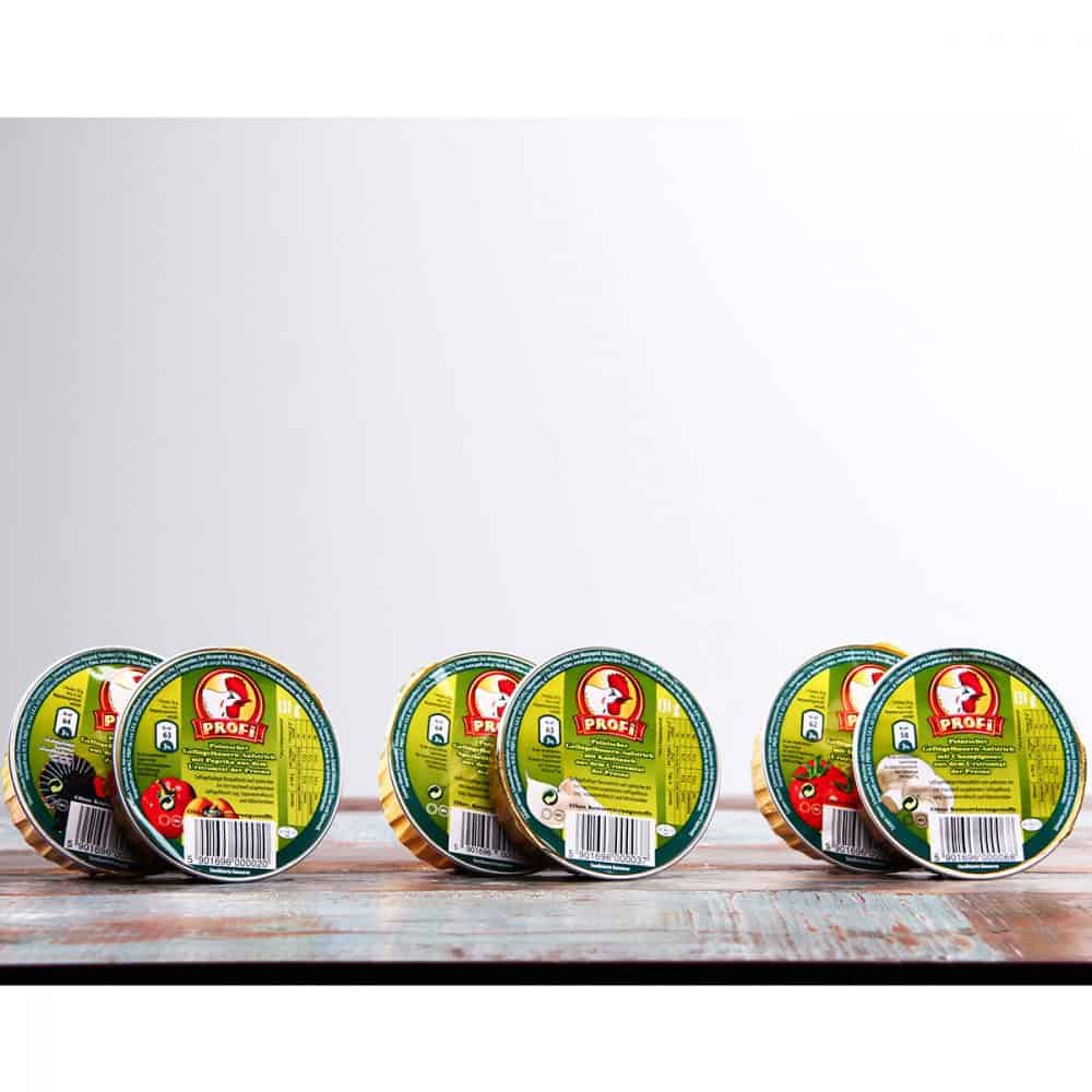 Geflügelleberwurst mit Tomate