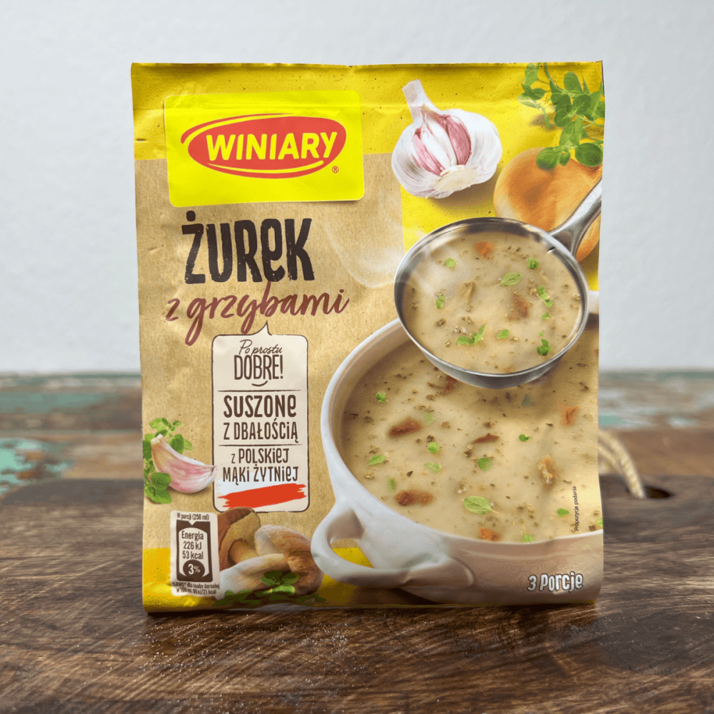 Sauerteigsuppe mit Waldpilzen (Zurek z grzybami) 49g für 3 Portionen – Winiary