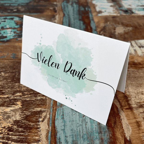 Grußkarte: Vielen Dank
