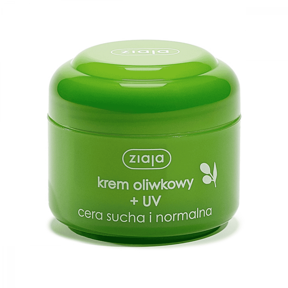 Ziaja Olivencreme mit UV-Schutz 50 ml | Feuchtigkeitspflege für Gesicht & Körper