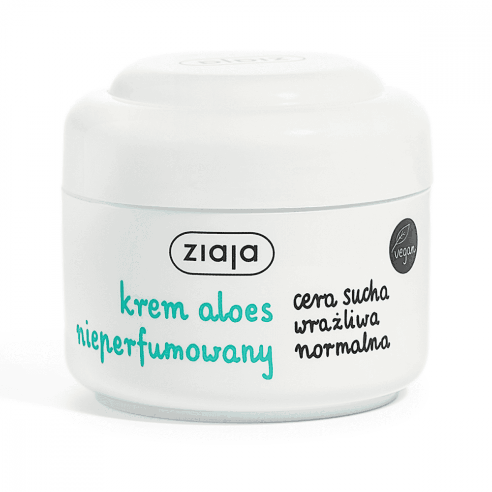 Ziaja Aloe Vera Creme unparfümiert 50 ml – Für Normale und Sensitive Haut