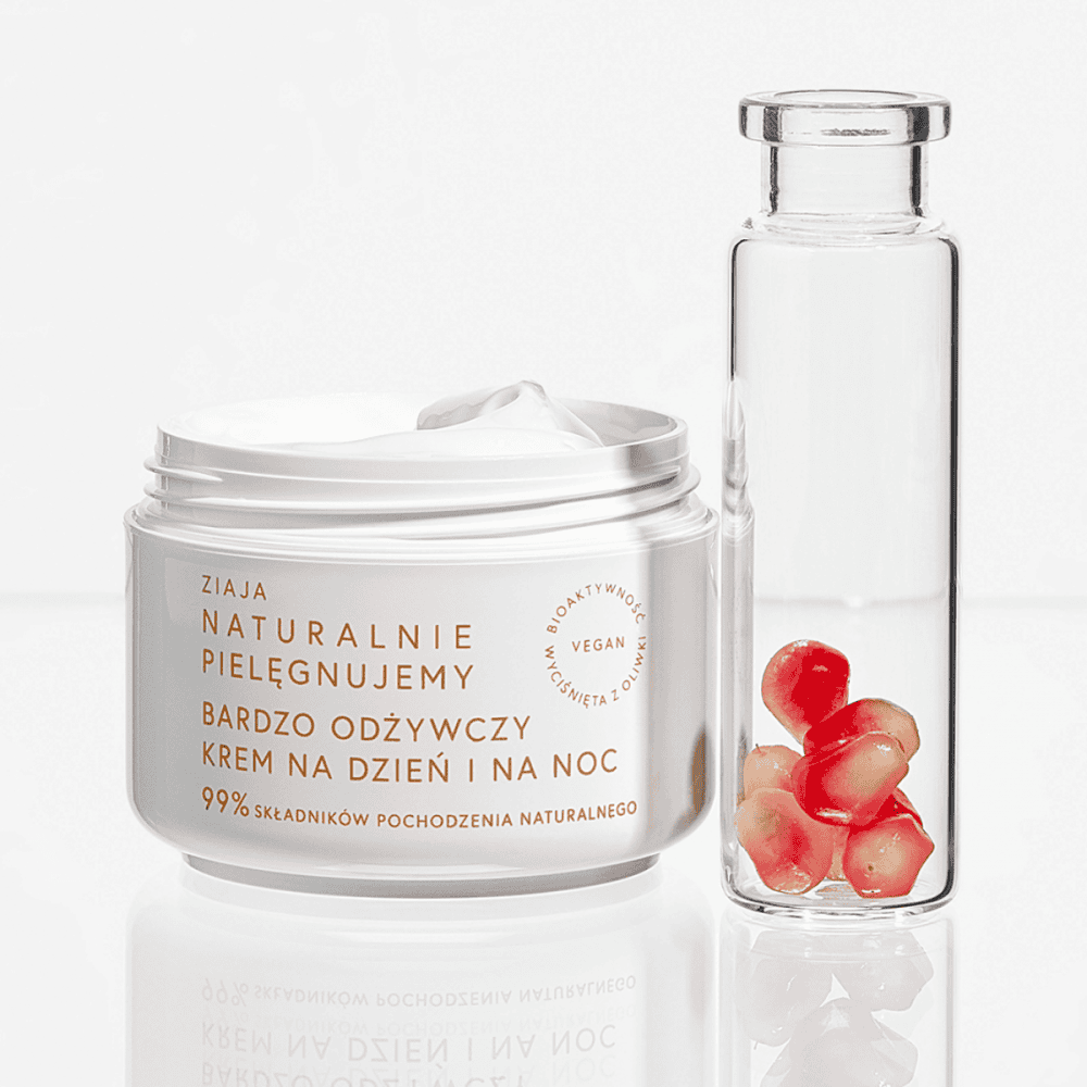 Ziaja Naturalnie Natürlich Pflegend – Sehr Nährende Gesichtscreme für Tag & Nacht – 50 ml