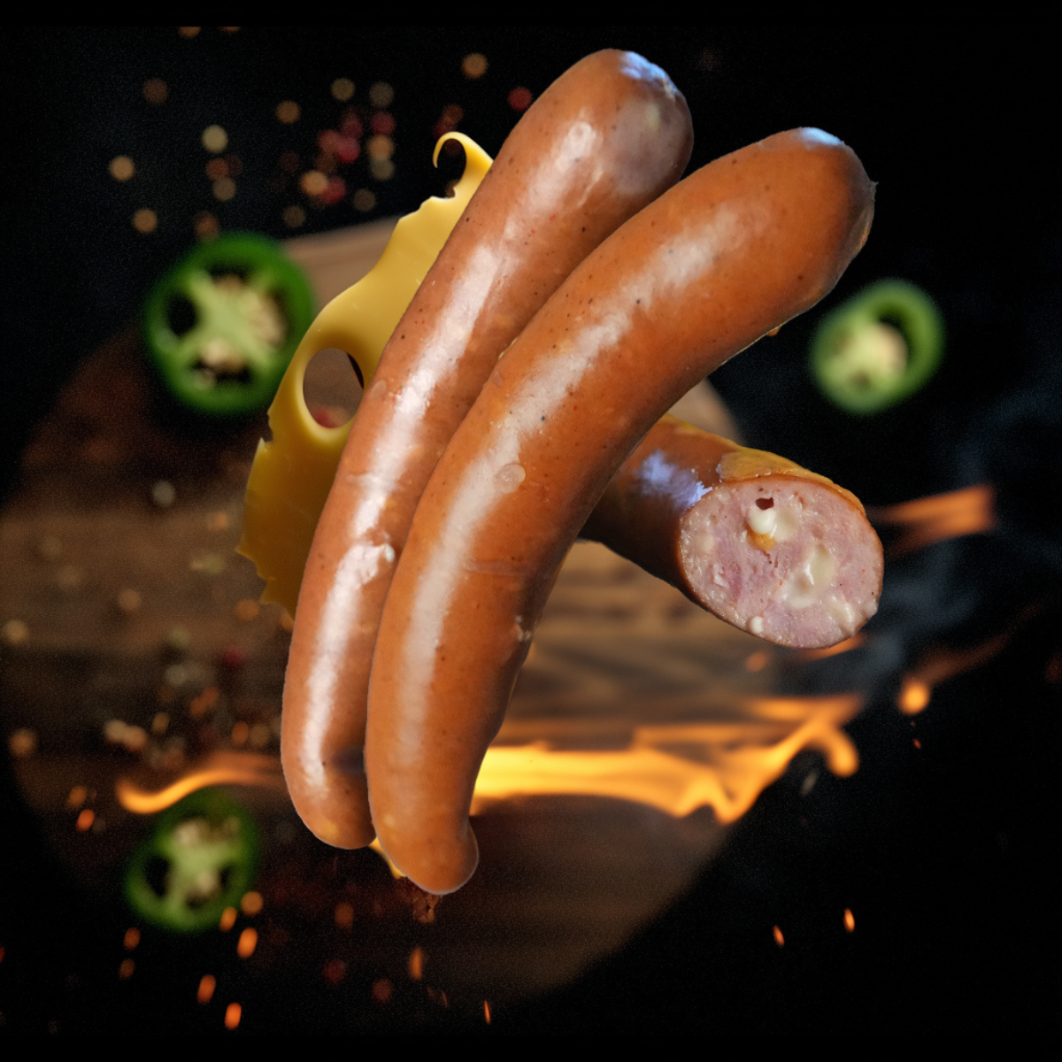 Chili Cheese Krakauer – 3 Stück (ca. 200 g) – Bild 2