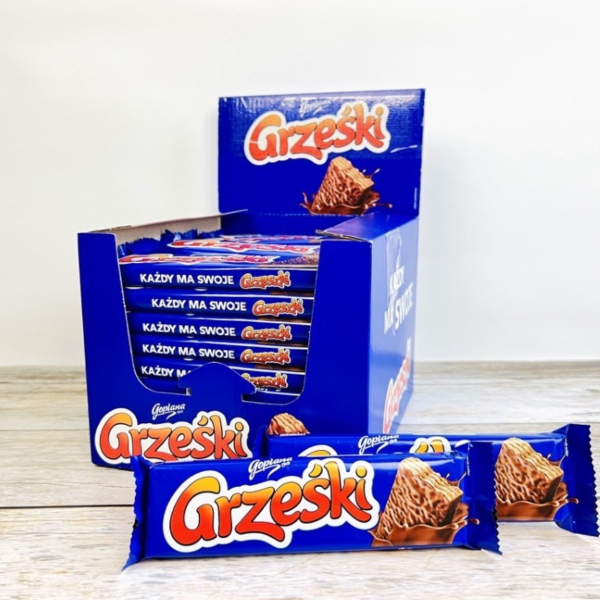 Grzeski Packung: Waffel mit Schokolade 36 x 36g = 1,296kg – Goplana