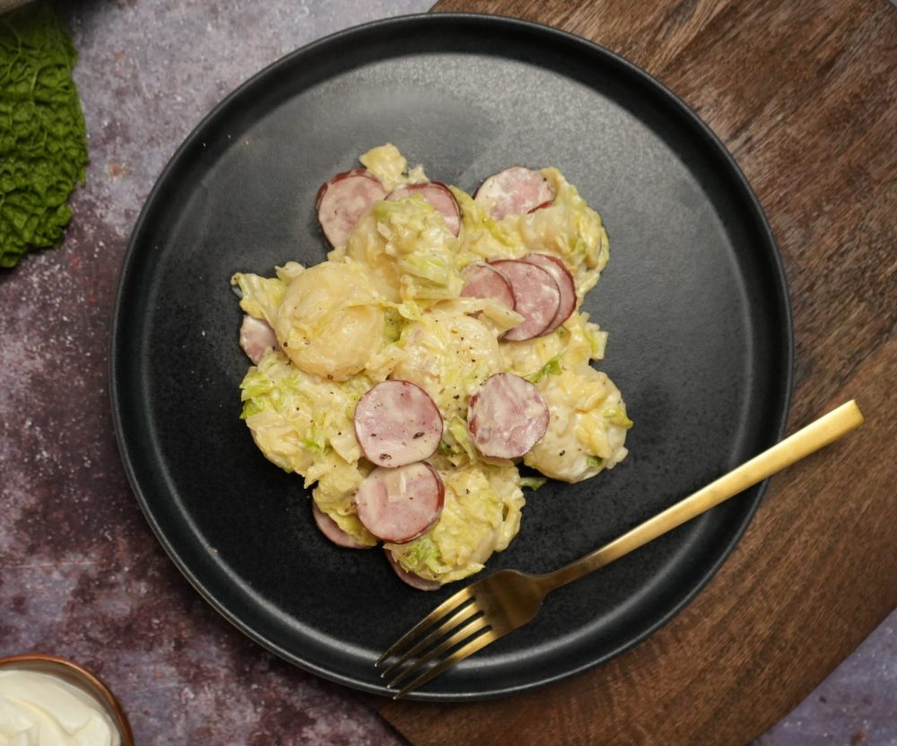 Wirsing mit Kartoffelklößen und Glogauer mit Glogauer & Schlesische Kartoffelklöße – golly's Rezept