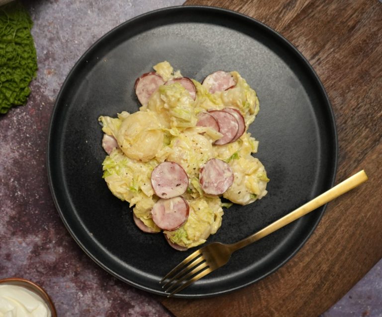 Wirsing mit Kartoffelklößen und Glogauer mit Glogauer & Schlesische Kartoffelklöße – golly's Rezept